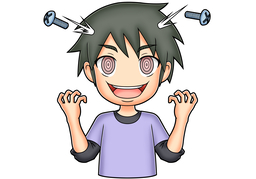 lose controlのイラスト